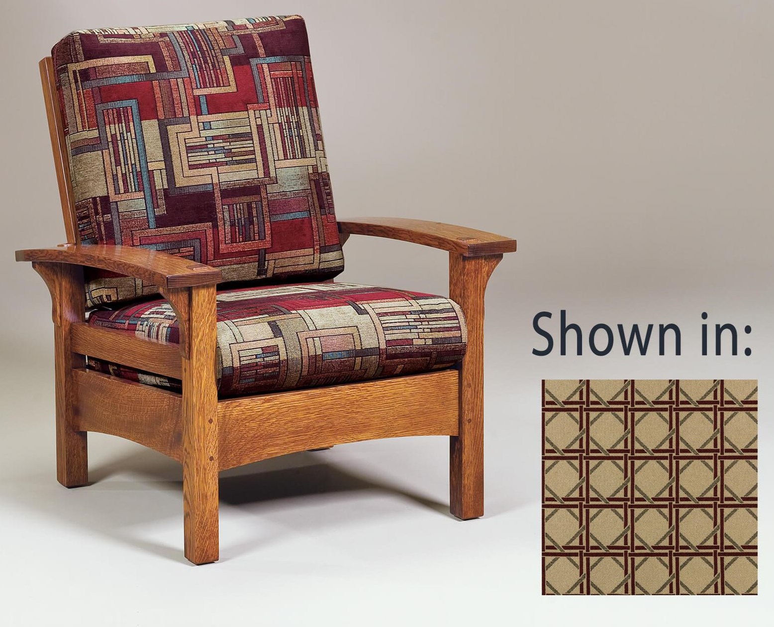 AJ's Furniture Amish Upholstery 1319108 Durango Chair Dunk & Bright